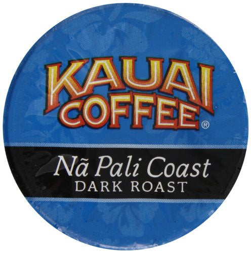 Kauai Coffee Company | Na Pali Coast Dark Roast Coffee |  K-Cup Keurig Compatible Coffee | 80 Pods | Overwrap