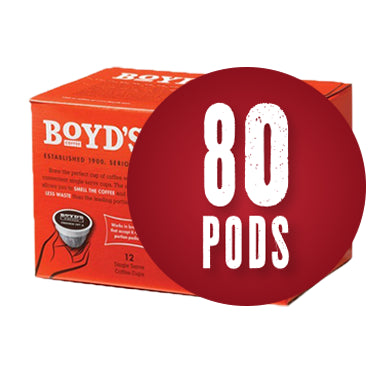 Boyds Coffee - French No.6  |  K-Cup Keurig Compatible Coffee | 80 Pods | Overwrap