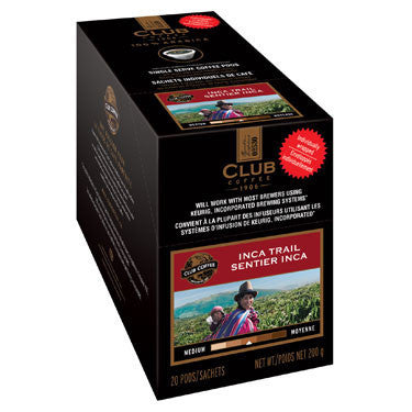 Club Coffee - Inca Trail - AromaCup™ Single Serve Coffee 20ct - COMPOSTABLE