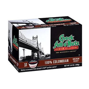 Chock full o'Nuts Coffee - 100% Colombian - Compostable - 12ct
