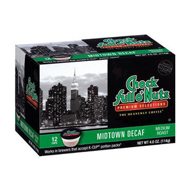 Chock full o'Nuts Coffee - Midtown Manhattan Decaf - 12ct
