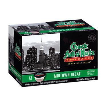 Chock full o'Nuts Coffee - Midtown Manhattan Decaf - Compostable - 12ct