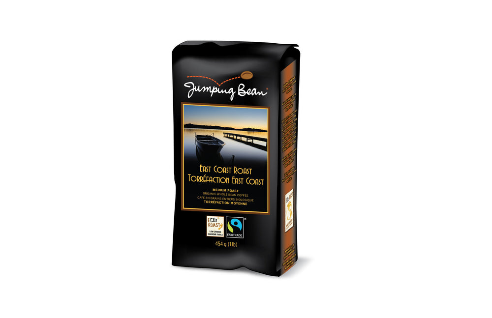 Jumping Bean - East Coast Roast - Whole Bean - Fair Trade Organic Coffee