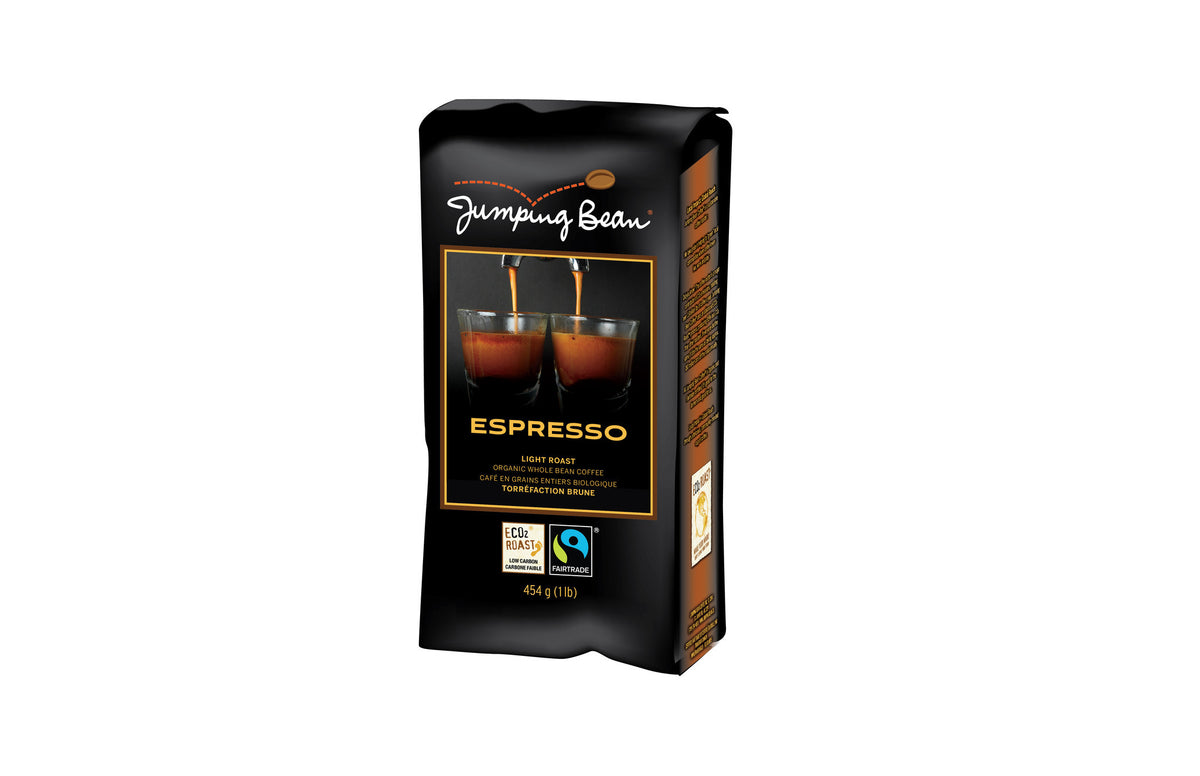 Jumping Bean - Espresso - Whole Bean - Fair Trade Organic Coffee