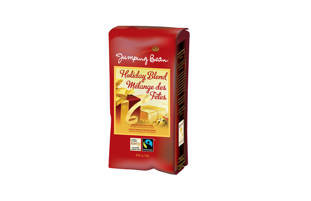 Jumping Bean - Holiday Blend - Whole Bean - Fair Trade Organic Coffee