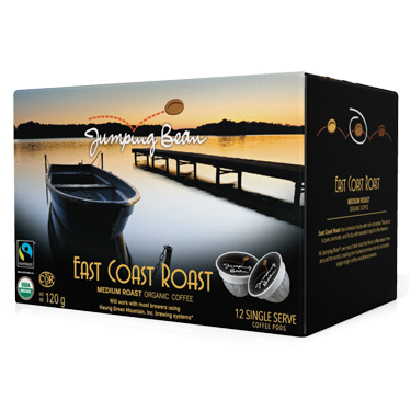 Jumping Bean Coffee | East Coast Roast | K-Cup Keurig Compatible Coffee