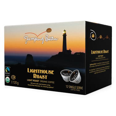 Jumping Bean Coffee | Lighthouse Roast | K-Cup Keurig Compatible Coffee