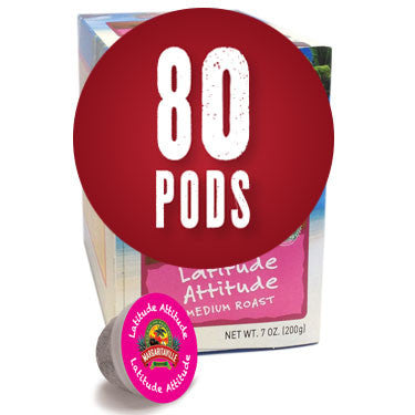 Margaritaville - Latitude Attitude Overwrap |  K-Cup Keurig Compatible Coffee | 80 Pods | Overwrap