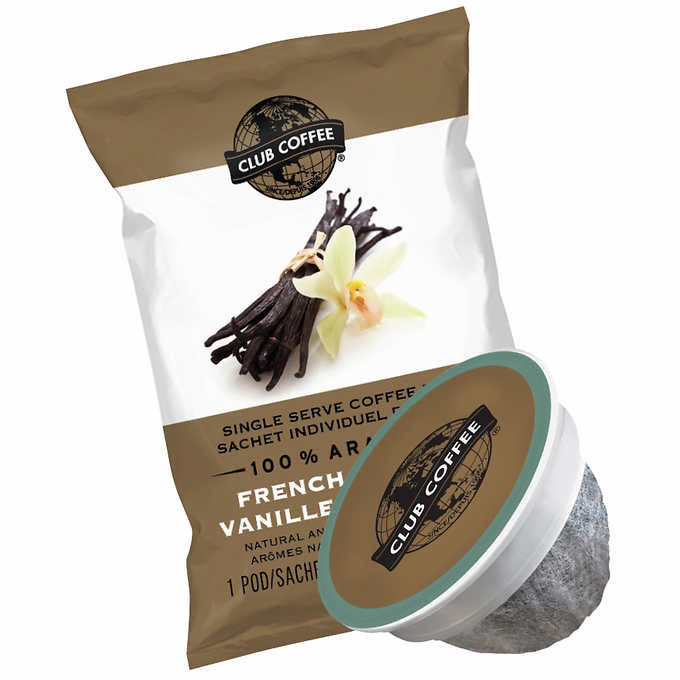 Club Coffee - French Vanilla - Overwrap 80ct